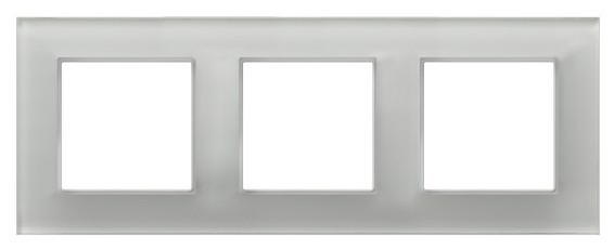 Ramka potrójna R-3UGC/31/00 Aria OSPEL białe szkło