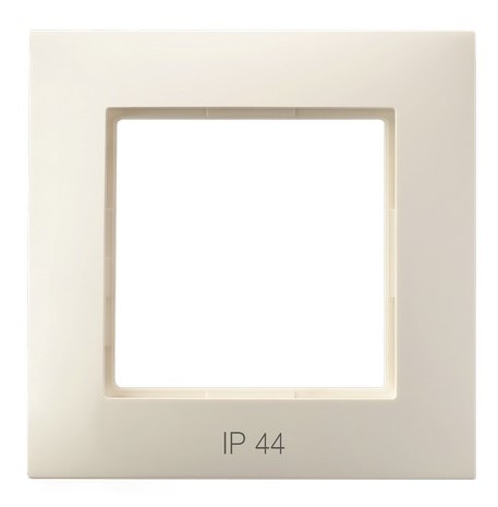 Ramka pojedyncza do łączników IP-44 RH-1U/27 Aria OSPEL ecru