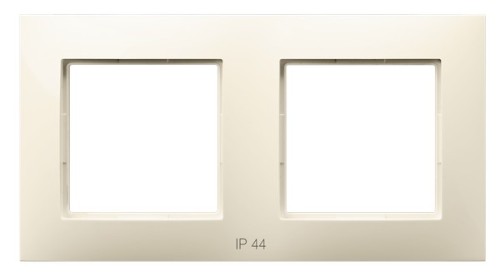 Ramka podwójna do łączników IP-44 RH-2U/27 Aria OSPEL ecru