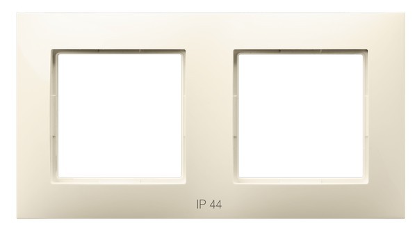 Ramka podwójna do łączników IP-44 RH-2U/27 Aria OSPEL ecru