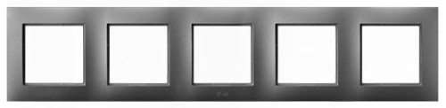 Ramka pięciokrotna do łączników IP-44 RH-5U/70 Aria OSPEL szary mat szare szara