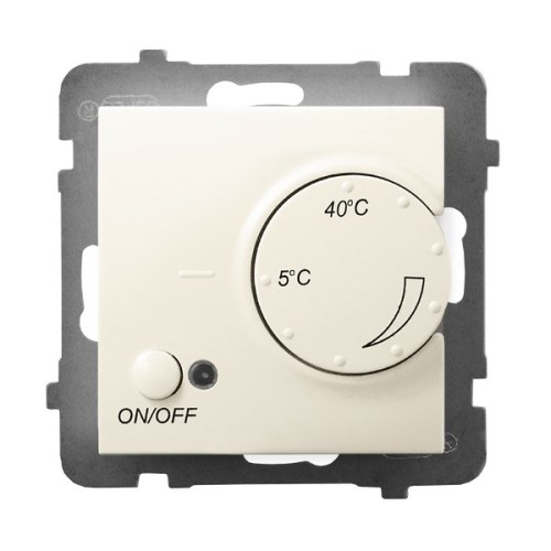 Regulator temperatury z czujnikiem podpodłogowym RTP-1U/m/27 Aria OSPEL ecru