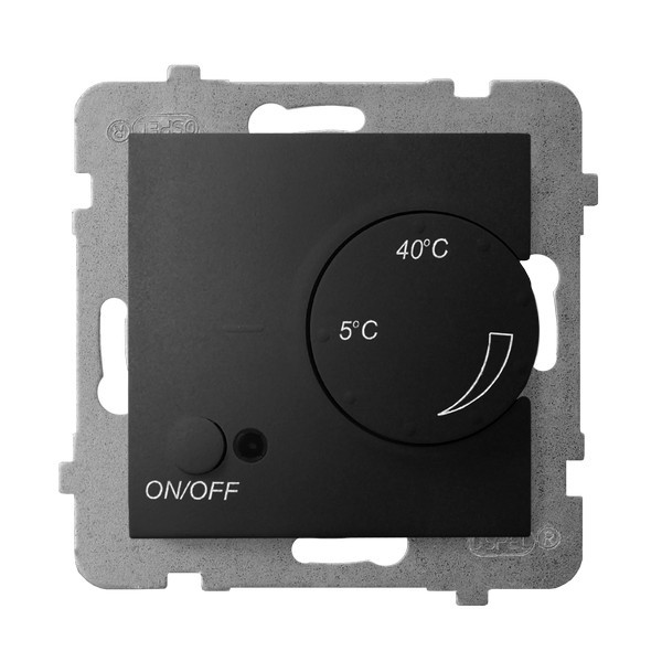 Regulator temperatury z czujnikiem podpodłogowym RTP-1U/m/33 Aria OSPEL czarny metalik czarne czarna