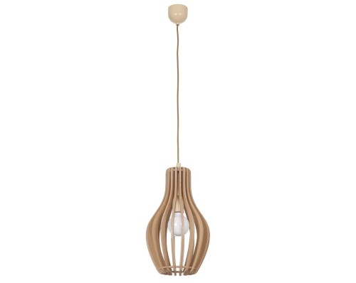 Lampa sufitowa wisząca Industrialna Loft IKA I zwis A 4171 NOWODVORSKI Lighting E27 x1 24cm oświetleniowa żyrandol nowoczesna drewno do Kuchni Jadalni nad stół blat wyspę drewniana sklejka Inspiracje Premium