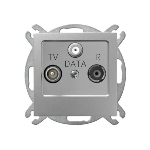 Gniazdo RTV-DATA GPA-GD/m/18 As OSPEL srebro srebrne srebrny srebrna
