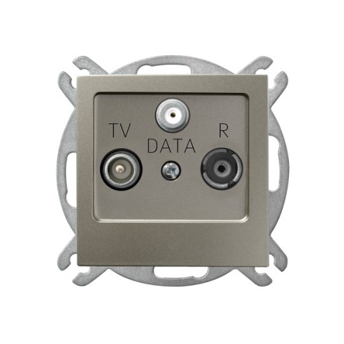 Gniazdo RTV-DATA GPA-GD/m/45 As OSPEL satyna light