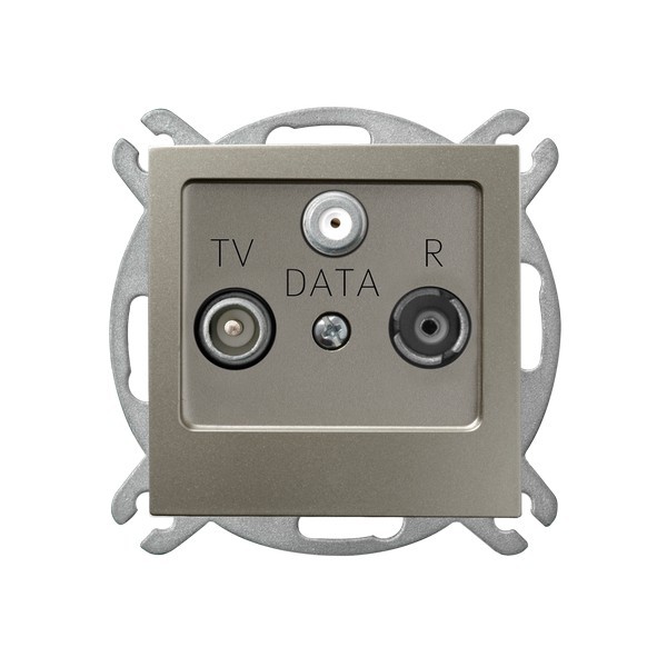 Gniazdo RTV-DATA GPA-GD/m/45 As OSPEL satyna light