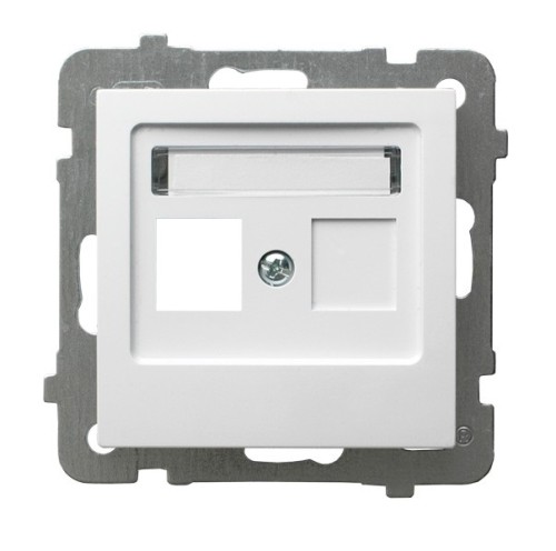 Obudowa gniazda pojedynczego typu Keystone prosta GPK-1G/p/00 As OSPEL biały białe biała