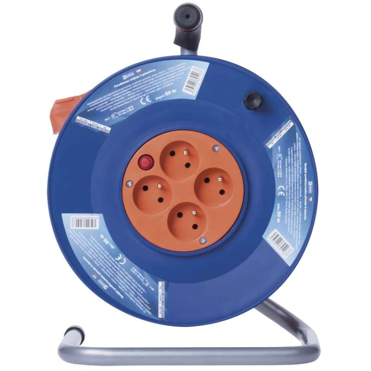 Przedłużacz bębnowy otwarty 4 gniazda 50m zwijany 3x1,5 P19450 Emos