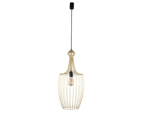Lampa sufitowa wisząca Industrialna Loft LUKSOR GOLD L 8850 NOWODVORSKI Lighting E27 x1 32cm oświetleniowa żyrandol nowoczesna metal do Kuchni Jadalni nad stół blat wyspę złoty mosiądz zwis Inspiracje Premium