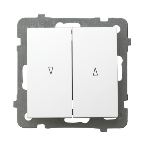 Łącznik żaluzjowy z blokadą mechaniczną ŁP-7GB/m/00 As OSPEL biały białe biała