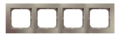 Ramka poczwórna R-4G/45 As OSPEL satyna light