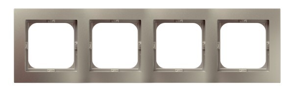 Ramka poczwórna R-4G/45 As OSPEL satyna light