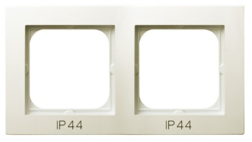 Ramka podwójna do łączników IP-44 RH-2G/27 As OSPEL ecru