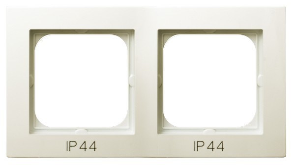 Ramka podwójna do łączników IP-44 RH-2G/27 As OSPEL ecru