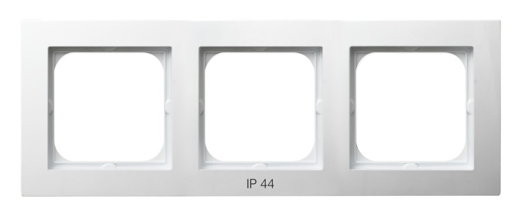 Ramka potrójna do łączników IP-44 RH-3G/00 As OSPEL biały białe biała