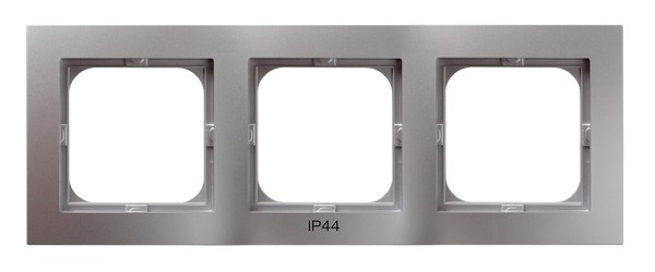 Ramka potrójna do łączników IP-44 RH-3G/18 As OSPEL srebro srebrne srebrny srebrna
