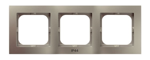 Ramka potrójna do łączników IP-44 RH-3G/45 As OSPEL satyna light