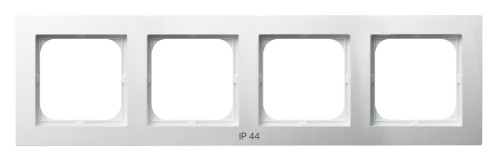 Ramka poczwórna do łączników IP-44 RH-4G/00 As OSPEL biały białe biała