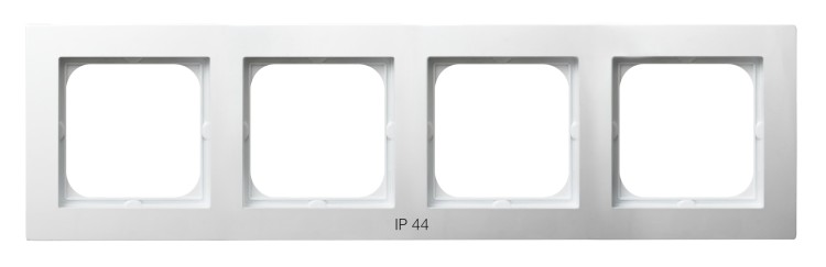 Ramka poczwórna do łączników IP-44 RH-4G/00 As OSPEL biały białe biała