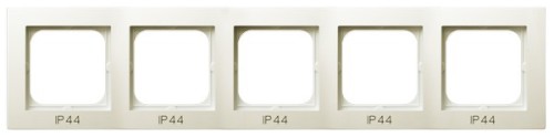 Ramka pięciokrotna do łączników IP-44 RH-5G/27 As OSPEL ecru