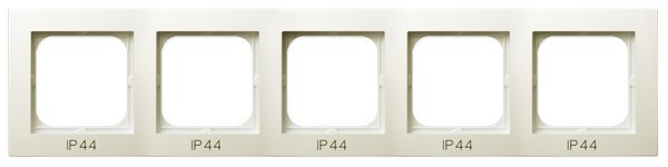 Ramka pięciokrotna do łączników IP-44 RH-5G/27 As OSPEL ecru