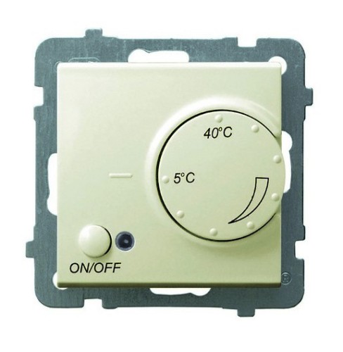 Regulator temperatury z czujnikiem napowietrznym RTP-1GN/m/27 As OSPEL ecru