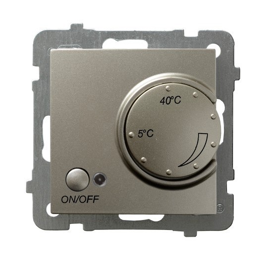 Regulator temperatury z czujnikiem napowietrznym RTP-1GN/m/45 As OSPEL satyna light