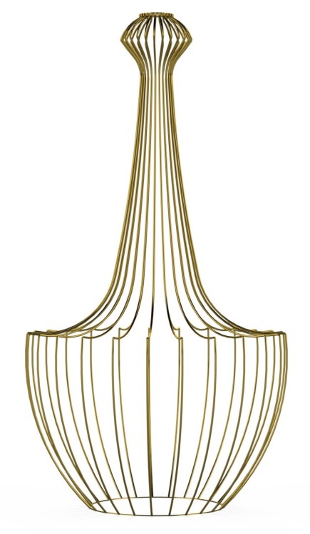 Klosz do lampy sufitowej wiszącej Industrialna Loft CAMELEON LUKSOR GOLD S 8596 NOWODVORSKI Lighting E27 x1 37cm oświetleniowa żyrandol nowoczesna metal do Kuchni Jadalni nad stół blat wyspę złoty mosiądz zwis Inspiracje Premium