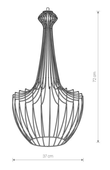 Klosz do lampy sufitowej wiszącej Industrialna Loft CAMELEON LUKSOR GOLD S 8596 NOWODVORSKI Lighting E27 x1 37cm oświetleniowa żyrandol nowoczesna metal do Kuchni Jadalni nad stół blat wyspę złoty mosiądz zwis Inspiracje Premium