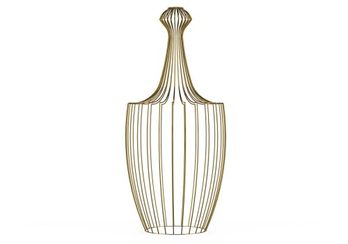 Klosz do lampy sufitowej wiszącej Industrialna Loft CAMELEON LUKSOR GOLD L 8592 NOWODVORSKI Lighting E27 x1 32cm oświetleniowa żyrandol nowoczesna metal do Kuchni Jadalni nad stół blat wyspę złota mosiądz zwis Inspiracje Premium