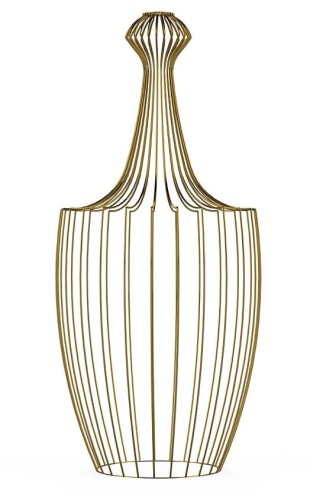 Klosz do lampy sufitowej wiszącej Industrialna Loft CAMELEON LUKSOR GOLD L 8592 NOWODVORSKI Lighting E27 x1 32cm oświetleniowa żyrandol nowoczesna metal do Kuchni Jadalni nad stół blat wyspę złota mosiądz zwis Inspiracje Premium