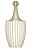 Klosz do lampy sufitowej wiszącej Industrialna Loft CAMELEON LUKSOR GOLD L 8592 NOWODVORSKI Lighting E27 x1 32cm oświetleniowa żyrandol nowoczesna metal do Kuchni Jadalni nad stół blat wyspę złota mosiądz zwis Inspiracje Premium
