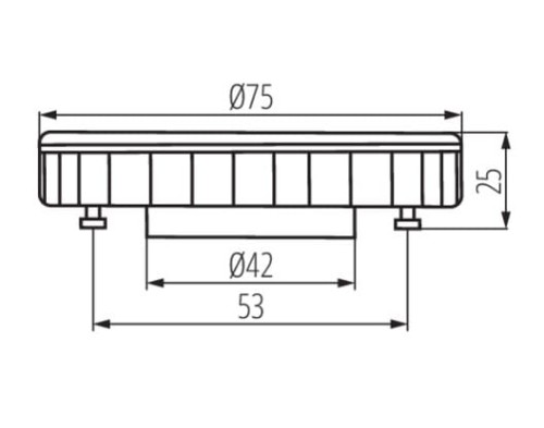 Żarówka dekoracyjna LED Loft Retro Vintage 9W ESG LED GX53 22424 KANLUX barwa zimna biała chłodnobiała 6000K GX53-CW Angle Kąt 110° idealne do lamp Nowodvorski ORBIT SUNSET Inspiracje