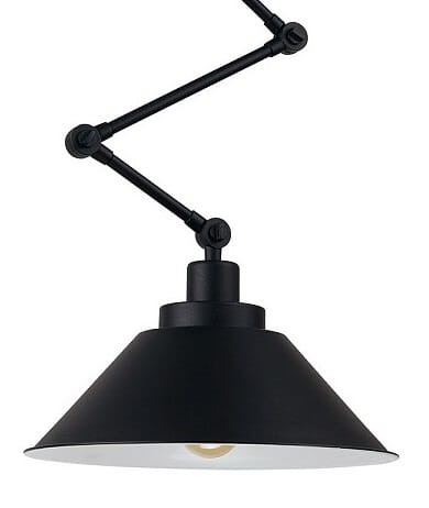 Lampa sufitowa ścienna Wisząca lub Kinkiet Industrialna Loft PANTOGRAPH 9126 NOWODVORSKI Lighting E27 x1 z regulacją wysokości 55-110cm oświetleniowa żyrandol nowoczesna metal do Kuchni Jadalni nad stół blat wyspę metalowa czarna zwis Inspiracje Premium