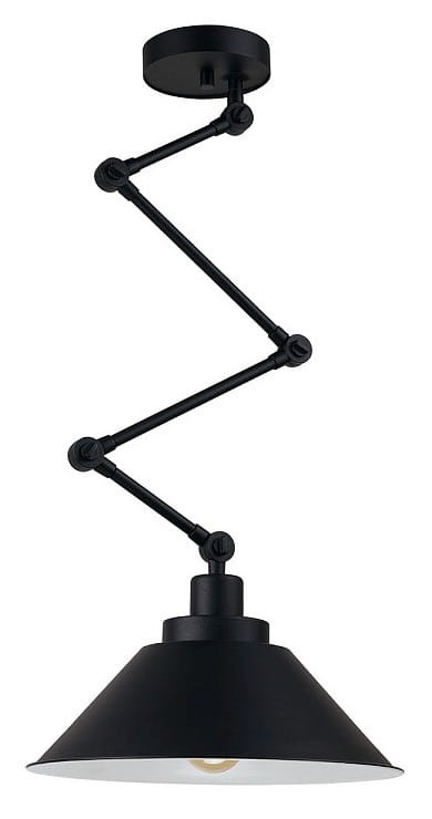 Lampa sufitowa ścienna Wisząca lub Kinkiet Industrialna Loft PANTOGRAPH 9126 NOWODVORSKI Lighting E27 x1 z regulacją wysokości 55-110cm oświetleniowa żyrandol nowoczesna metal do Kuchni Jadalni nad stół blat wyspę metalowa czarna zwis Inspiracje Premium