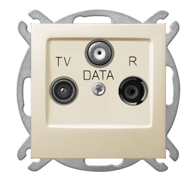 Gniazdo RTV-DATA GPA-YD/m/27 Impresja OSPEL ecru