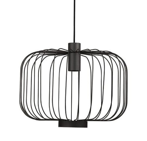 Lampa sufitowa wisząca Industrialna Loft ALLAN I 6941 NOWODVORSKI Lighting GU10 x1 48cm oświetleniowa żyrandol nowoczesna metal do Kuchni Jadalni nad stół blat wyspę czarny zwis Inspiracje Premium