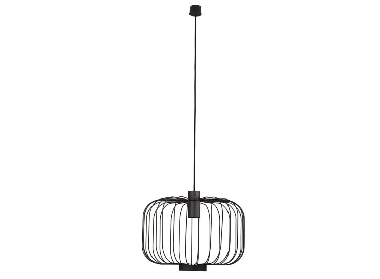 Lampa sufitowa wisząca Industrialna Loft ALLAN I 6941 NOWODVORSKI Lighting GU10 x1 48cm oświetleniowa żyrandol nowoczesna metal do Kuchni Jadalni nad stół blat wyspę czarny zwis Inspiracje Premium