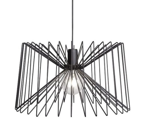 Lampa sufitowa wisząca Industrialna Loft NESS I 6768 NOWODVORSKI Lighting E27 x1 45cm oświetleniowa żyrandol nowoczesna metal do Kuchni Jadalni nad stół blat wyspę czarny zwis Inspiracje Premium