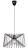 Lampa sufitowa wisząca Industrialna Loft NESS I 6768 NOWODVORSKI Lighting E27 x1 45cm oświetleniowa żyrandol nowoczesna metal do Kuchni Jadalni nad stół blat wyspę czarny zwis Inspiracje Premium