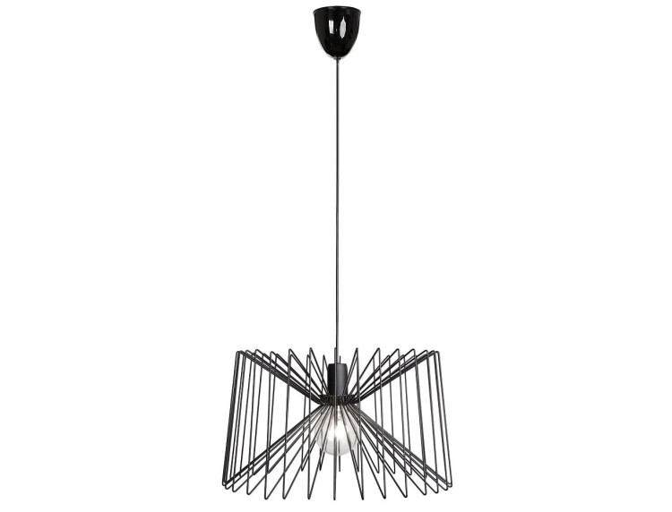 Lampa sufitowa wisząca Industrialna Loft NESS I 6768 NOWODVORSKI Lighting E27 x1 45cm oświetleniowa żyrandol nowoczesna metal do Kuchni Jadalni nad stół blat wyspę czarny zwis Inspiracje Premium