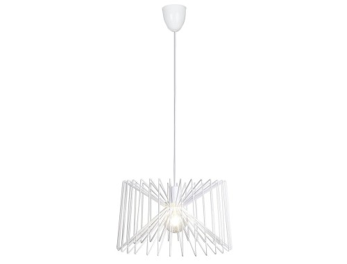 Lampa sufitowa wisząca Industrialna Loft NESS I 6767 NOWODVORSKI Lighting E27 x1 45cm oświetleniowa żyrandol nowoczesna metal do Kuchni Jadalni nad stół blat wyspę biała zwis Inspiracje Premium
