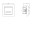 Łącznik hotelowy z podświetleniem pomarańczowym ŁP-15YS/m/18 Impresja OSPEL srebro srebrne srebrny srebrna
