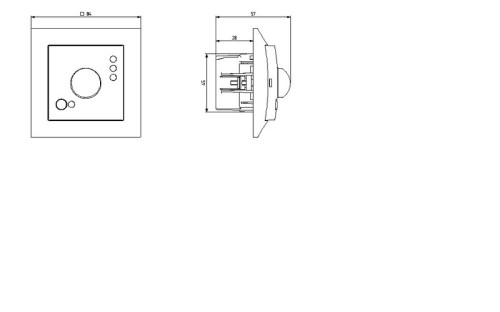 Elektroniczny czujnik ruchu ŁP-16Y/m/00 Impresja OSPEL biały białe biała