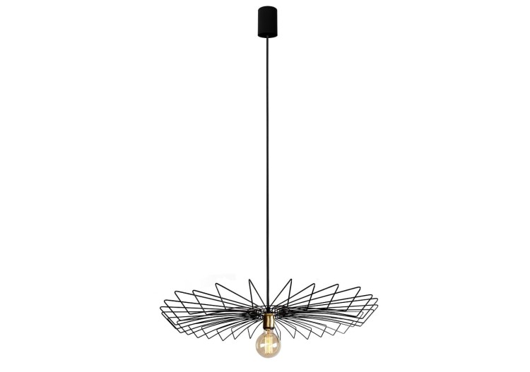 Lampa sufitowa wisząca Industrialna Loft UMBRELLA 8874 NOWODVORSKI Lighting E27 x1 78cm oświetleniowa żyrandol nowoczesna metal do Kuchni Jadalni nad stół blat wyspę złoty mosiądz zwis Inspiracje Premium