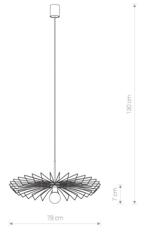Lampa sufitowa wisząca Industrialna Loft UMBRELLA 8874 NOWODVORSKI Lighting E27 x1 78cm oświetleniowa żyrandol nowoczesna metal do Kuchni Jadalni nad stół blat wyspę złoty mosiądz zwis Inspiracje Premium