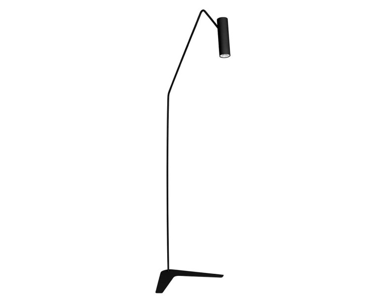 Lampa podłogowa stojąca Industrialna Loft EYE SUPER BLACK I 6506 NOWODVORSKI Lighting GU10 x1 160cm nowoczesna stojąca lampa oświetleniowa metalowa czarna duża Inspiracje Premium