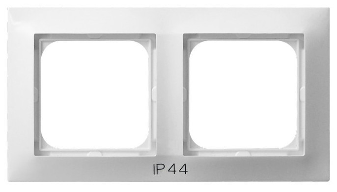 Ramka podwójna do łączników IP-44 RH-2Y/00 Impresja OSPEL biały białe biała