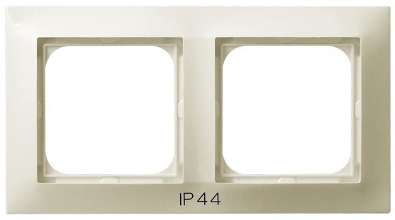 Ramka podwójna do łączników IP-44 RH-2Y/27 Impresja OSPEL ecru